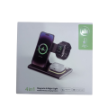 A80 4-in-1 Wireless Charger: 15W Fast Charging, Universal Qi Compatibility, Safety Features, and Sleek Space-Saving Design. 