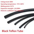 Black Teflon Tube 1-18mm PTFE Tube High Temperature Resistant Corrosion Ptfe Tube-1/2 Meter. 
