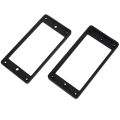 2Pcs Flat Humbucker Pickup Mounting Ring Frame with Guitar / Bass Cylinder Flush Mount Output Jack. 