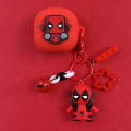 Marvel Deadpool Earphone Case For Samsung Galaxy Buds 2/Live/Pro/FE Silicone Wireless Earbuds Protector Cover With Keychain. 