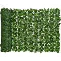 Artificial Ivy Privacy Fence Screen, 118X19.6in Artificial Hedges Fence and Faux Ivy Vine Leaf Decoration for Garden. 
