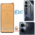 Tecno Camon 20 Matte Glass Protector Ceramic Glass + Back Protector Transparent Hydrogel Soft Film jell Protection + Back Rear Camera Protector 9H Gorilla Flexible Protection For Tecno Camon 20. 