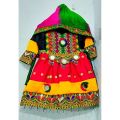 Afghani frock for kids- THREE PIEACE FULL DRESS Traditional Frock For GRILS CONTRAST. 