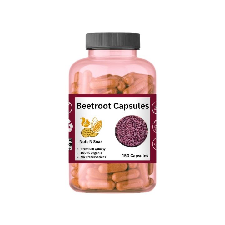 Beet Root 150 Capsules -  Extra Strength, Natural Beetroot Powder Extract