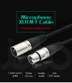 XLR Male to Female Cable for 48v Phantom Power Supply & Audio Mixer/Amplifier. 