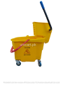 Single bucket Mop trolley/Wringer Side Press Cleaning Mop Trolley Mop Bucket 35Liters. 
