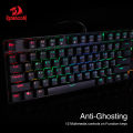 Redragon K552 KUMARA Tenkeyless RGB Mechanical Gaming Keyboard Metal Plate TKL 87 Keys Blue Switch. 