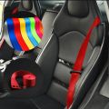 Universal Car Seat Belt 3.6-Meter Red Webbing Strap 2 Inch Fabric Racing Car Seat Safety Belt 1 Pc. 