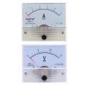 85C1-A Analog Current Panel Meter DC 5A AMP Ammeter & 85C1 Fine Tuning Dial Analog Volt Panel Meter Gauge DC 0-15V. 