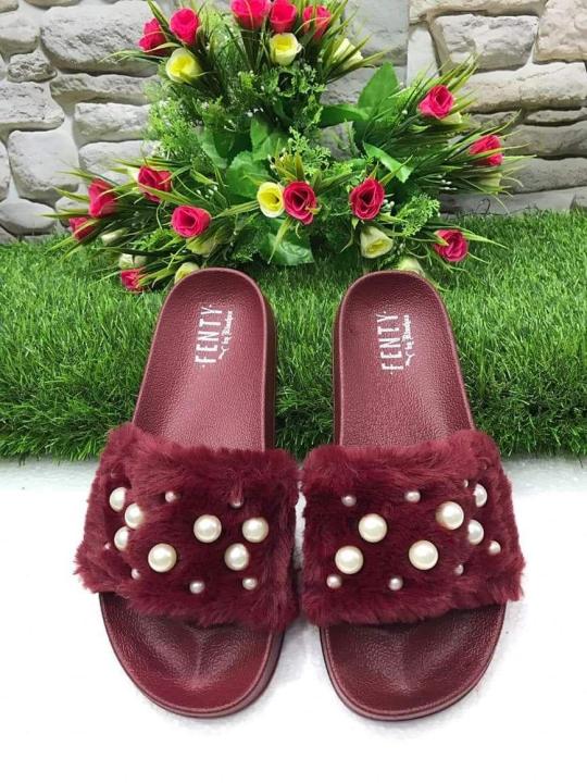 Fancy Fur Slippers for Women