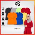 ADVO Microfiber Premium Jersey Blouse Dress T shirt Jersi Muslimah Perempuan Women Bu Sukan. 