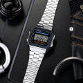 (Ready Stock) G .Shock A168 Men Watch Digital Sport Watch LED Display Water Resistant Shockproof and Waterproof World Time LED Light Sports Square Wrist Watches A168WA-1W (copy original 1.1 premium). 