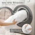 Faux Sheepskin Rug Ivory White Sheep Foot Door Mat Rug 2ft x 3ft. 