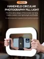 YM-200 Rechargeable 20W Selfie Portable Ring Light Phone Adjustable Fill Ring Light. 