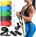 11PCS Bands-Set Expander Pull-Rope Fitness-Equipment Elastic-Bands Latex Yoga-Tubes Resistance. 