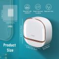 Brand Bytes Waterproof Soap Dish with Drainage Box, Adhesive Soap Dish, Wall Mounted Drain Soap Box with Flip Lid Waterproof Sponge, NO-Drilling Soap Dish Holder for Bathroom. 