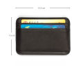 Small Pocket Sized ATM Card Holder Wallet Ultra Slim And Soft Mini Black Leather Wallet And Card Holder Stylish Wallets And Card Holders. 