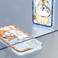 AMORVOR for iPhone 7 Plus 8 Plus Back Cover Cartoon Doraemon Crystal Case Camera Protection Transparent TPU Soft Phone Cases. 