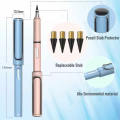 Mechanical Pencil , HB pencil (Pack of 3, Everlasting Infinity with Eraser, Inkless, Reusable Pencil RANDOM COLOR 3 PCS). 