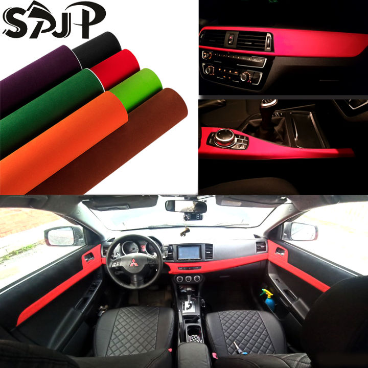 Velvet Fabric Suede Cloth Car Wrap Vinyl Film Sticker Self Adhesive Car Stickers Auto Interior body Decoration Sticker