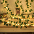 Artificial Plant Leaves with Fairy Lights – Battery Operated Money Plant Room Decoration. 