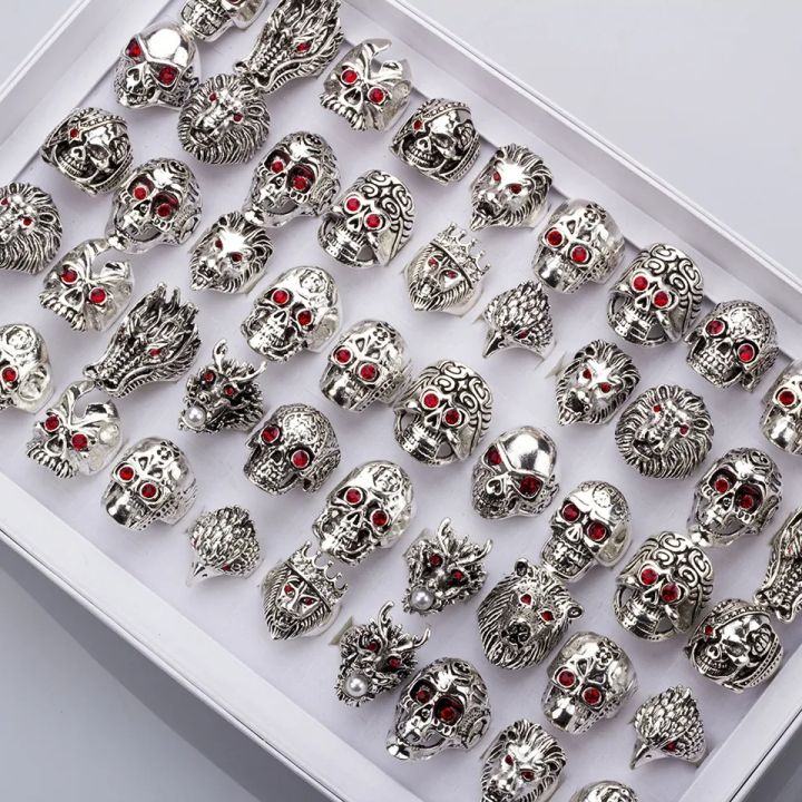 Wholesale%202Pcs/Lot%20Vintage%20Punk%20Animal%20Sull%20Skeleton%20Snake%20Opening%20Rings%20for%20Men%20Women%20Biker%20Cool%20-%20Image%202