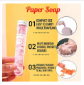 Paper Soap strips for travel essentials for women men | Travel accessories dissolvable Soap Sheets for Hand Wash | Soap Paper Soap for kids | soap sheets for travel soap tube box. 