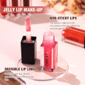QIBEST New Crystal Lip Gloss Jelly Lip Oil Gloss Plump Makeup Moisturizing Clear Lip Gloss Oil Tinted Lip Plumper Lips Care. 