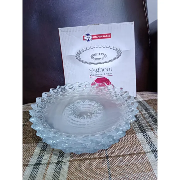 Transparent%20%20Glassware%20Multipurpose%20%20Dinner%20Plates-6%20Pcs%20Set%20%207%20Inch%20%7C%2010%20Inch%20Made%20in%20Iran%20-%20Image%202
