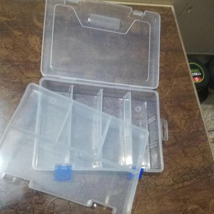 9X6 inch Multi Purpose storage box V240 (8 compartments) Double Portion (2 Layers) for electronic components, Screws, Jewelry and Medicine etc.