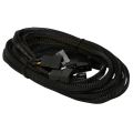 Black Net Sleeved IDE Molex to 5 x 4-Pins PWM CPU Case Cooling Fan Splitter Hub Power Adapter Cable, Molex to PWM 1X5. 
