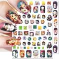 Demon Slayer Nail Stickers Kamado Tanjirou Nezuko Nail Art Decorations Japanese Cartoon Anime Kawaii Nail Decals Supplies. 