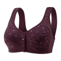 Front Open Cotton Bra Wire Free Maternity Bra Breastfeeding Comfort Pregnant Feeding Nursing Bras. 