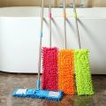 Microfiber Wet and Dry Flat Cleaning Mop with Telescopic Long Handle ( Multicolour , Medium ). 