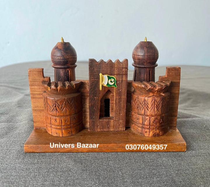 Handcrafted Wooden Shahi Qila (Lahore Fort) Replica - A Tribute to Mughal Grandeur