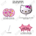 Hello Kitty Baby Girl Cartoon Character Combine Set Foil Balloons Chrome Metallic Foils Kids Party Reusable Balloon For Baby Born Day, Parties Decor, Children's Birth Day, Inflatable Party Supplies, Farewell Decor, Boy's & Girl's, Kids : j1MrZTc7k:. 