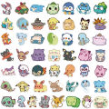 50pcs Kawaii Pokemon Cartoon Stationery Stickers for Luggage Handbook Scrapbooking DIY Decoration Waterproof Removable Sticker. 