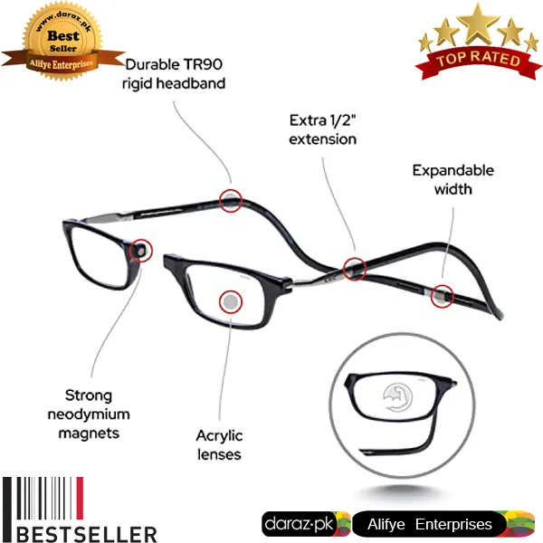 +1.50%20Magnetic%20Reading%20Glasses%20with%20Neck%20Strap%20Holder%20Frame%20Eye%20Sight%20%E2%80%93%20Black%20Frame%20-%20Near%20Vision%20Reading%20Glasses%20-%20Image%203