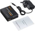 Neoteck Aluminum SCART To HDMI Converter 1080P SCART to HDMI Adapter  3.5mm Headphone Stereo Audio Video Adapter with UK Power Adapter for Smartphones to HD TV S T B P S3 S k y DVD Blu-ray. 