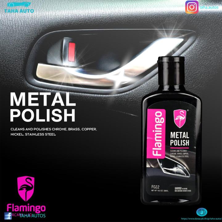 Flamingo Metal Polish Chrome Polishing Wax - 300ml