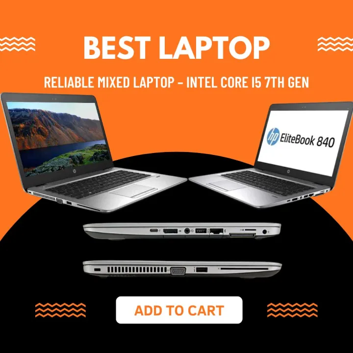 🖥️ HP EliteBook 840 G4 Laptop – Core i5 7th Gen | 8GB RAM | 256GB SSD ...