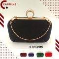 Latest Velvet Clutch for women Wallet Black Blue Green Red Maroon Wedding  Bridal Party fancy  clutch for women with chain bags for girls purses for girls wallets for women purse for women purse for girls stylish hand bag. 