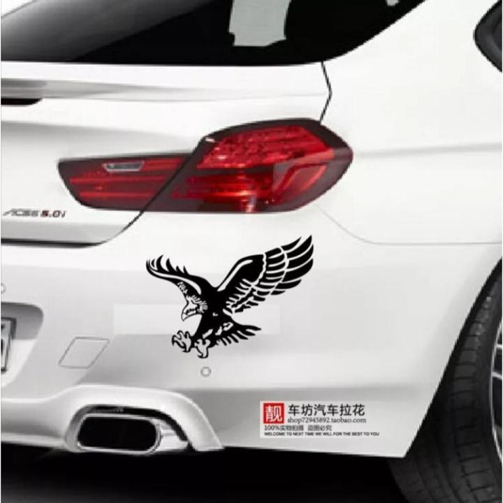 Eagle Sticker for Car (Black) Vinyl Decal, Car Stickers Modification by Sticker Saloon