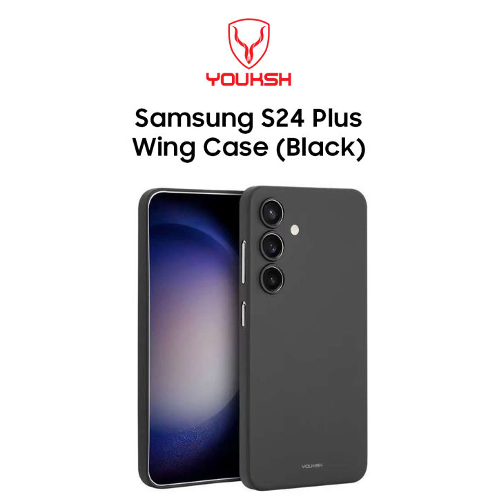 YOUKSH Samsung S24 Plus Wing Case - Samsung S24 Plus Paper Case - Samsung S24 Plus Thin Lightweight Back cover