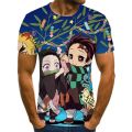 Kimetsu No Yaiba Anime شرٹ For Men Manga Demon Slayer T-Shirts Camisetas Hombre Ropa Clothing Camisa Masculina Verano Roupas. 