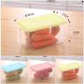 Fridge Storage Boxes, Fridge Organizer with Handle & Airtight Lid, Removable Drain Basket Plastic Refrigerator Storage Containers Keep Fresh Fish, Meat, Vegetable, Fruits. 