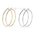 Large Size Classic Round Hoop Earrings For Girls and Women. 
