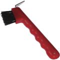Horse hoof pick and brush. 