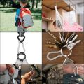 4Pcs M6 Spring Snap Hooks Heavy Duty Stainless Steel 304 Swing Set & 6Pcs Stainless Steel Spring Snap Hook Carabiner. 