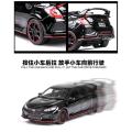 Die Cast Diecast car 1/32 Alloy Car Honda Civic Type R Model Toy Pull Back with Light Sound. 
